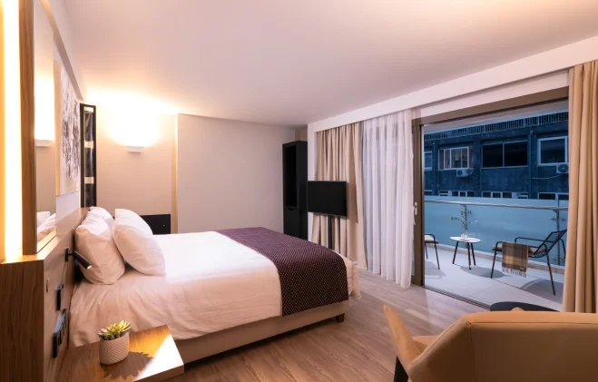 Τα πολυτελή δωμάτια Queen Double του S Hotel