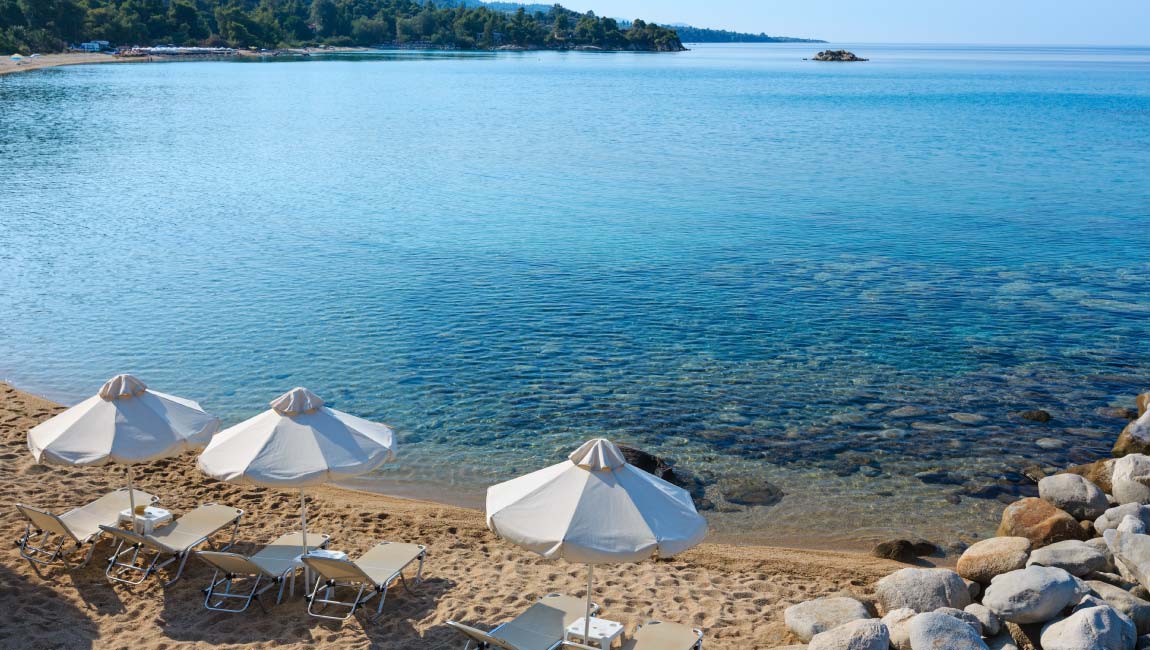 Agios Mamas beach near Thessaloniki