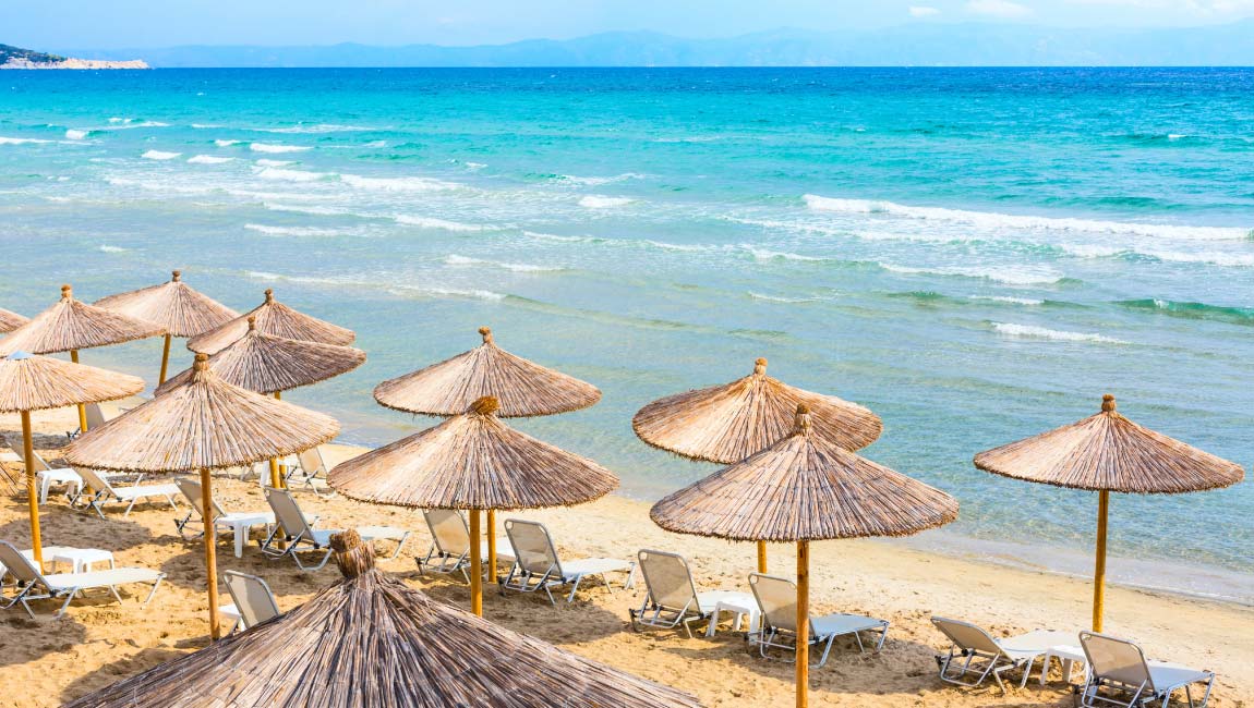 Nea Plagia and Flogita beaches near Thessaloniki